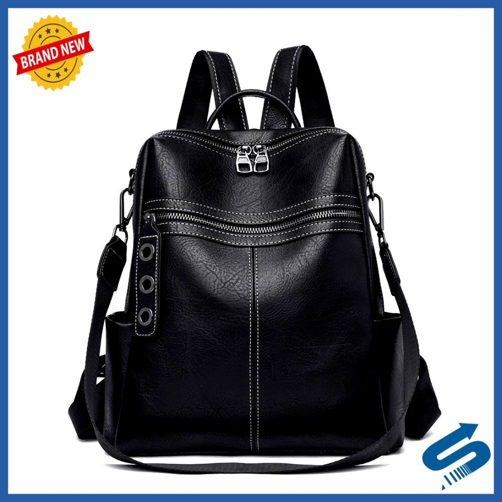 Convertible Backpack Purse Genuine Leather Shoulder Bag Travel Satchel Chic